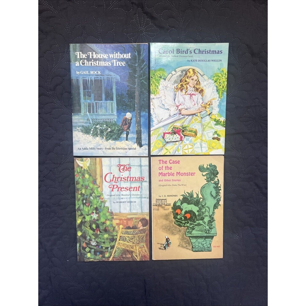 Vintage Scholastic Book Services  Paperback Children Stories 4pc Lot  Collectibl